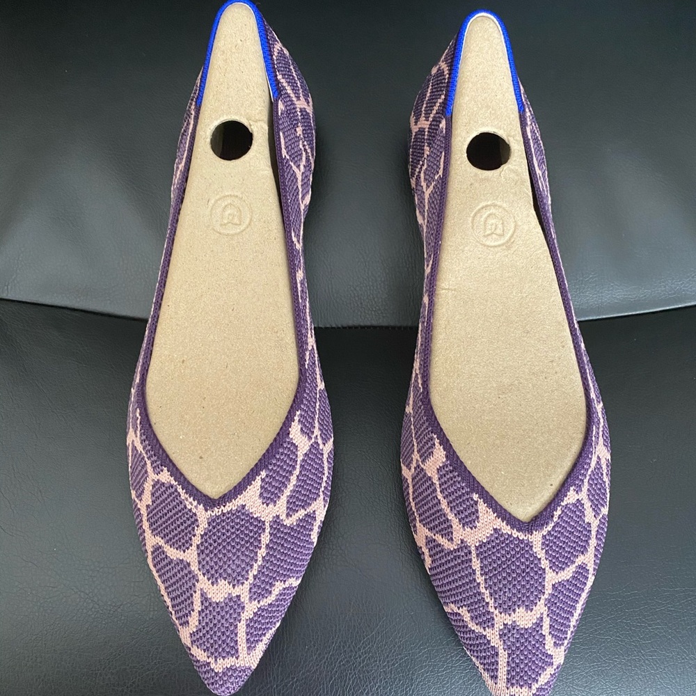 NWOB Rothy’s violet giraffe points, Size 10